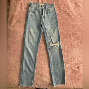 Madewell Light Blue Distressed Perfect Vintage Jeans